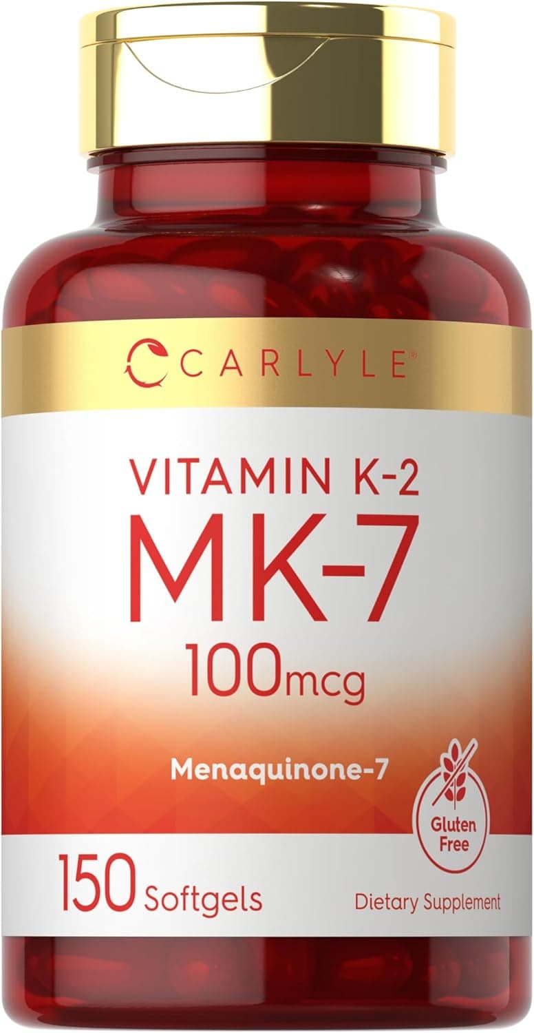 Carlyle Vitamin K2 MK7 100 mcg | 150 Softgels | Bioactive…