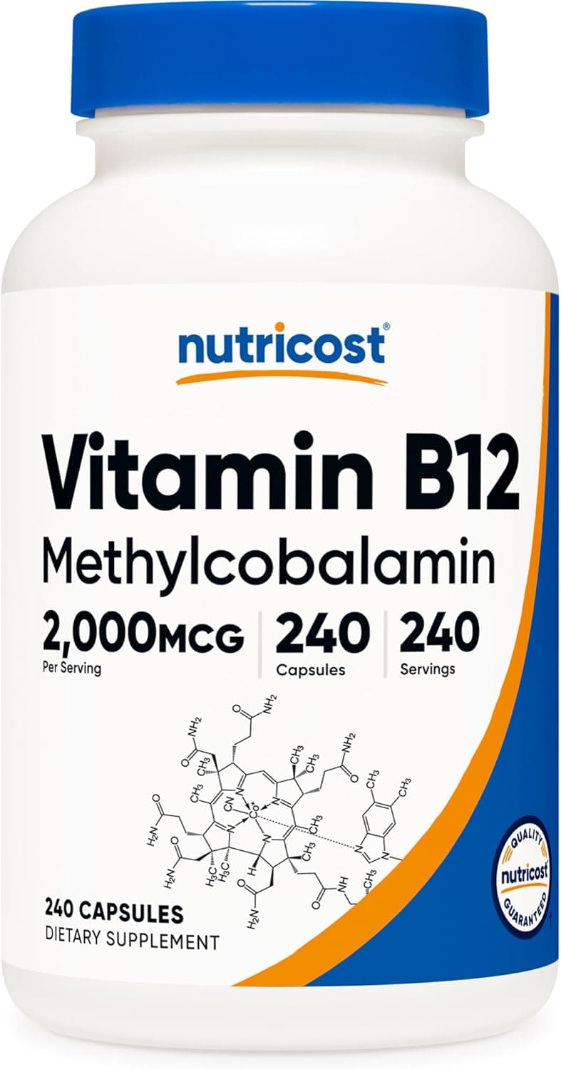 Nutricost Vitamin B12 (Methylcobalamin) 2000mcg