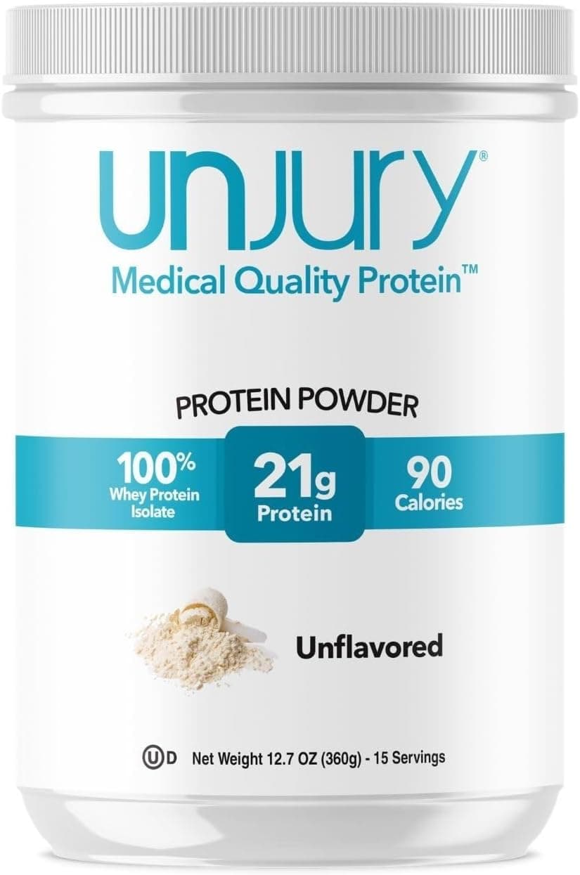 Unjury Unflavored Protein Powder | 21g 100% Whey Isolate…