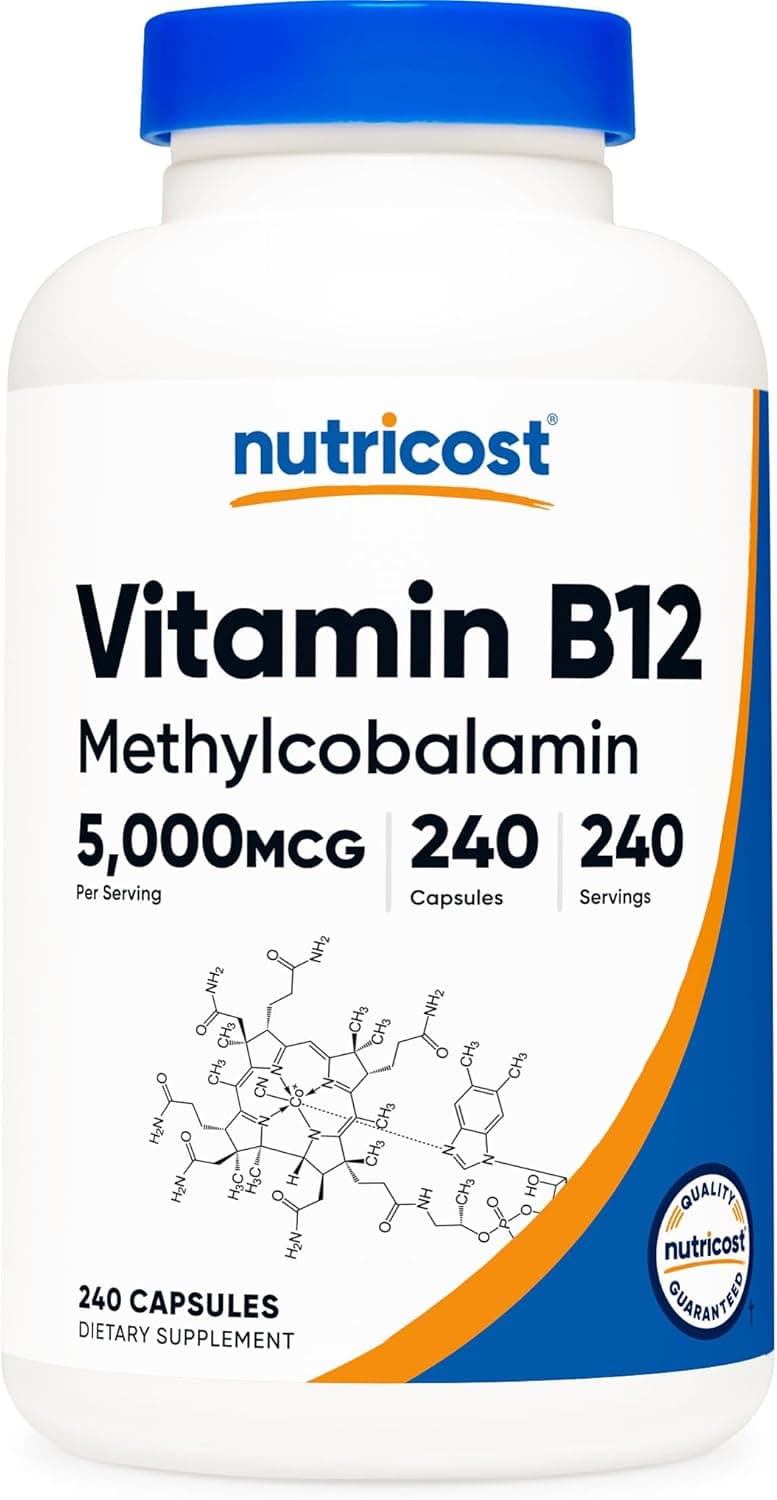 Nutricost Vitamin B12 (Methylcobalamin) 5000mcg