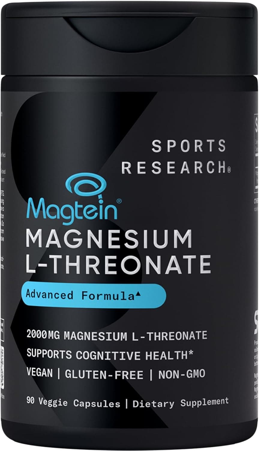 Sports Research® Magnesium L-Threonate Capsules 2000mg…