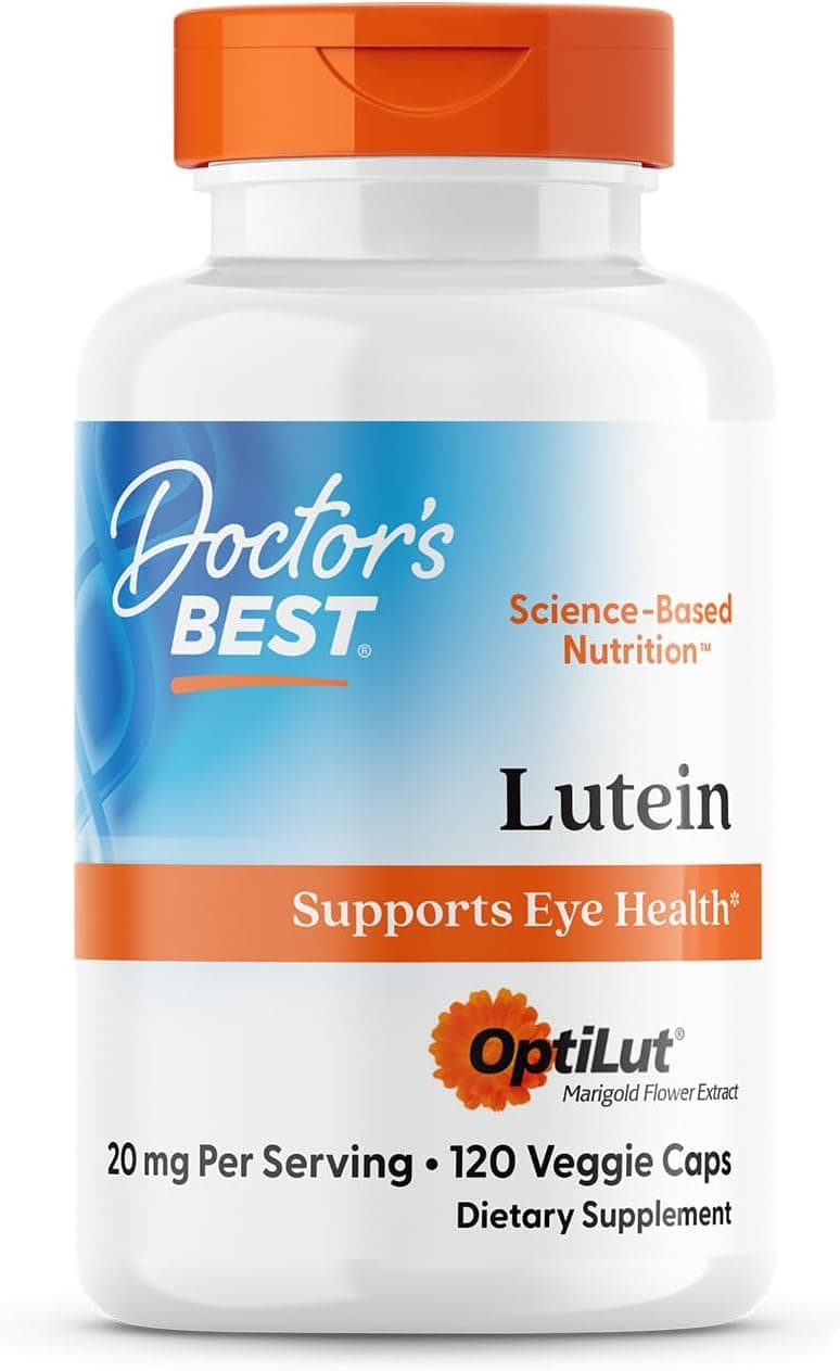 Doctor's Best Lutein Supplement 20mg with Trans Zeaxanthin…