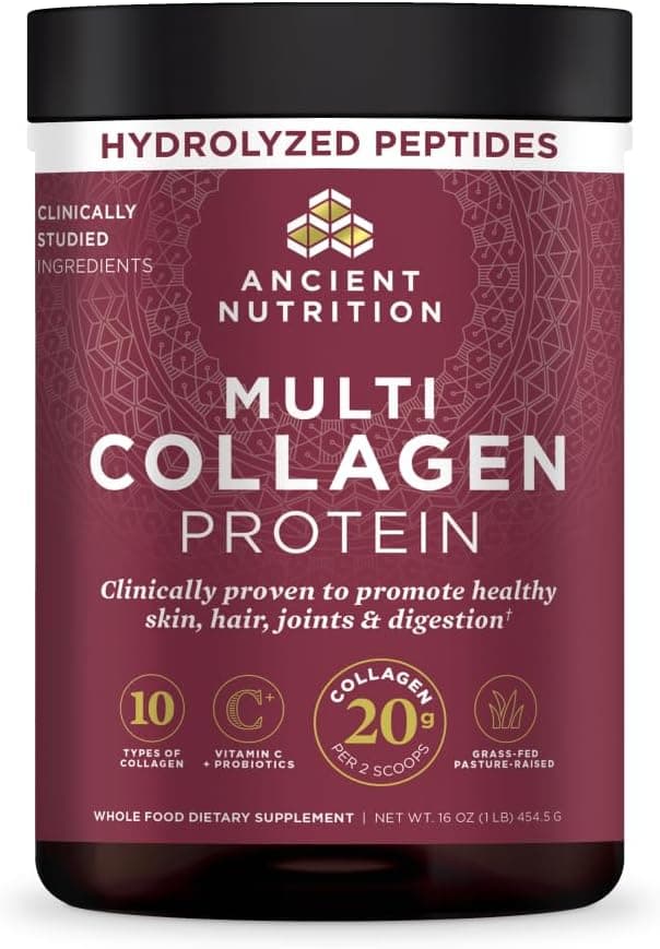 Ancient Nutrition Collagen Powder Protein with Probiotics