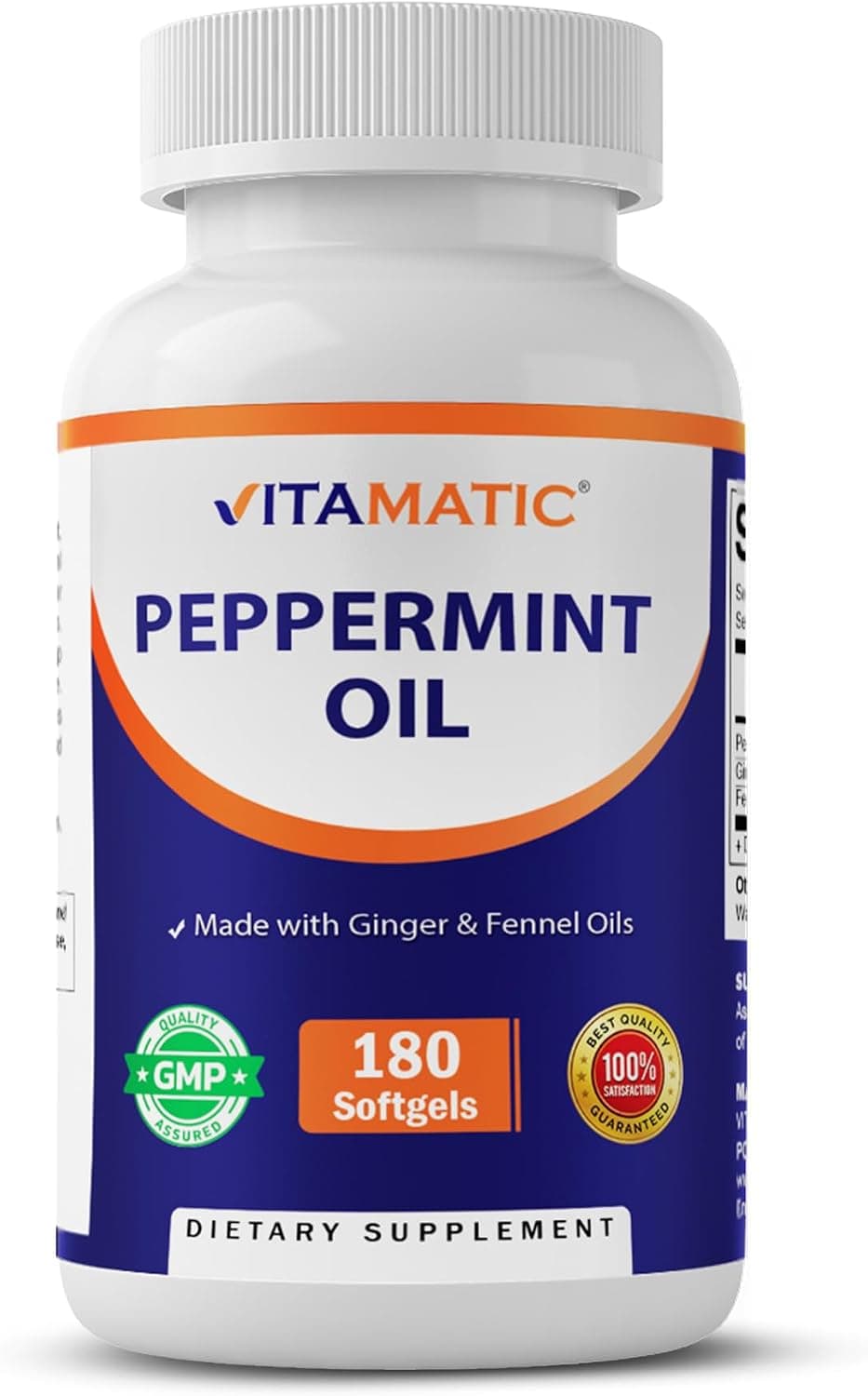Vitamatic Peppermint Oil Gel with Ginger & Fennel Oils