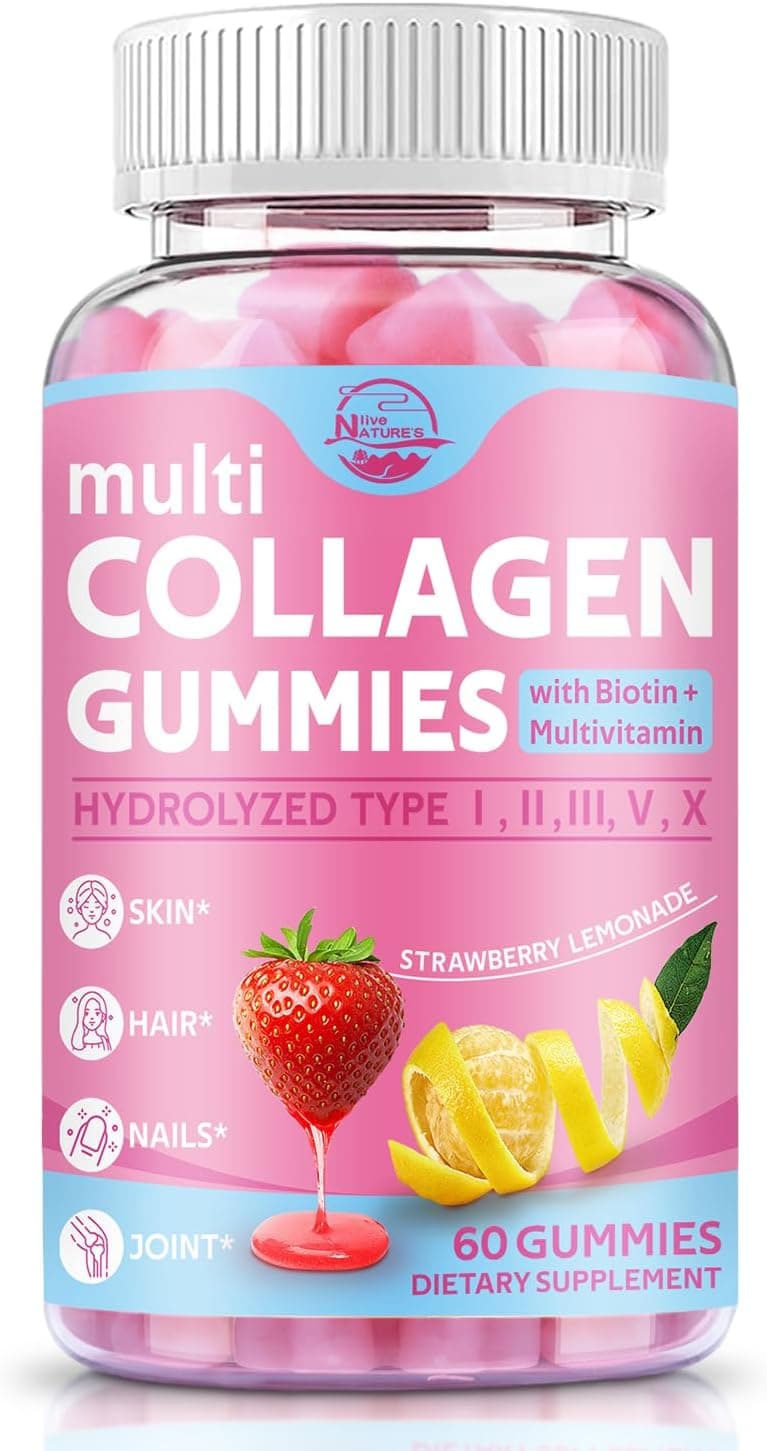 Nature's live Multi Collagen Peptides Gummies