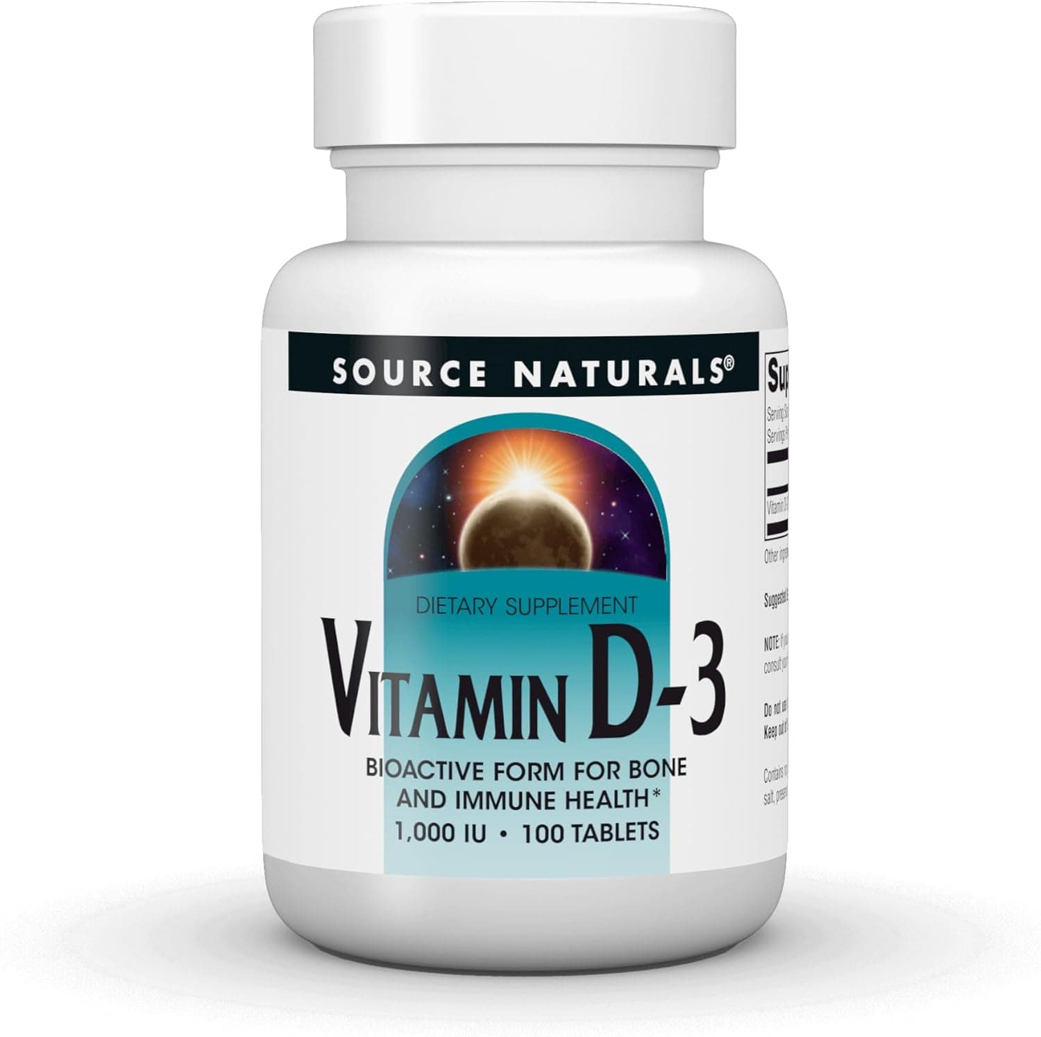 Source Naturals Vitamin D-3 Supports Bioactve Form for Bone…