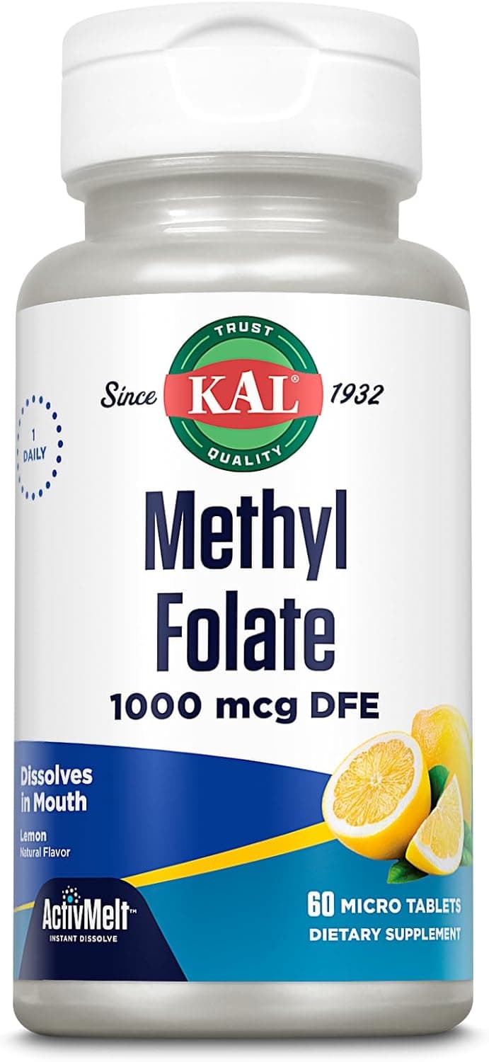 KAL Methyl Folate 1000 mcg - 5-MTHF Active Form
