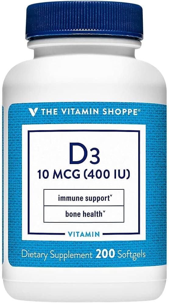 The Vitamin Shoppe Brand Vitamin D3 400IU Supplement