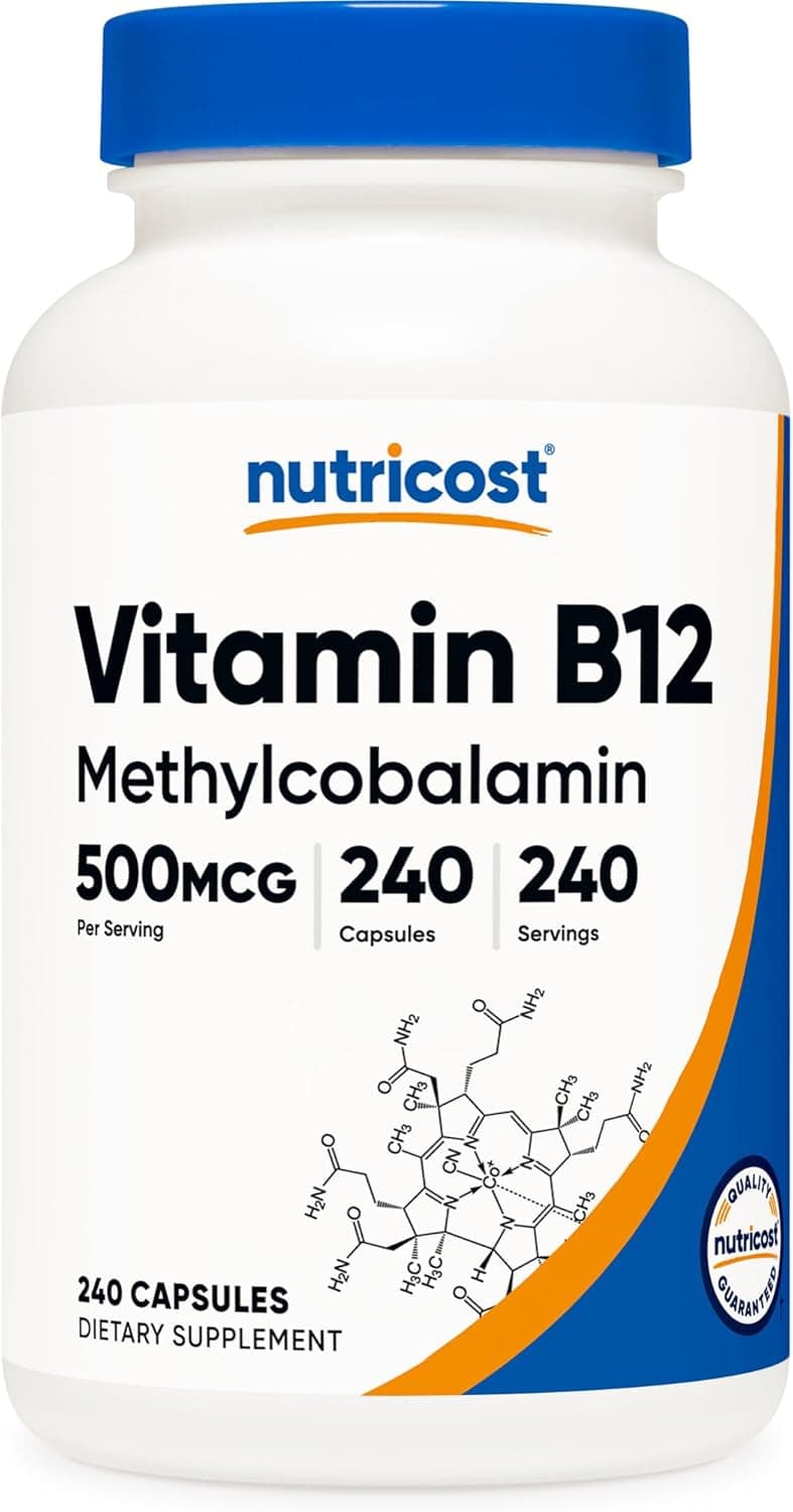 Nutricost Vitamin B12 Supplement (500mcg) 240 Capsules…