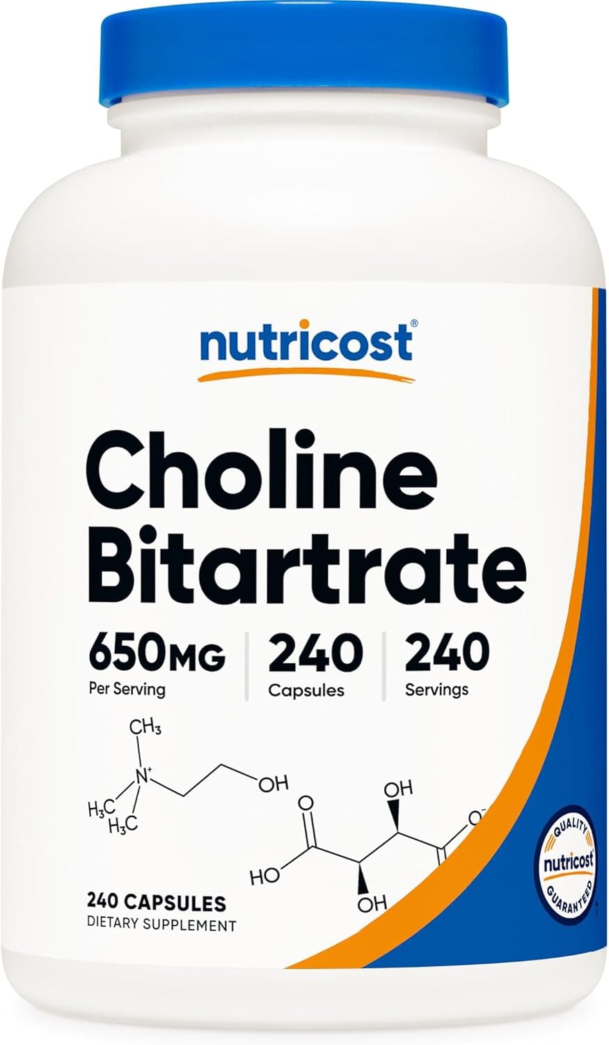 Nutricost Choline Bitartrate 650mg