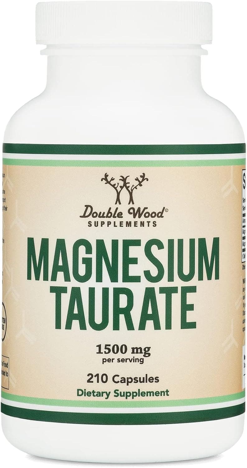 Magnesium Taurate 1,500mg, Heart Health Support, 210 Vegan…