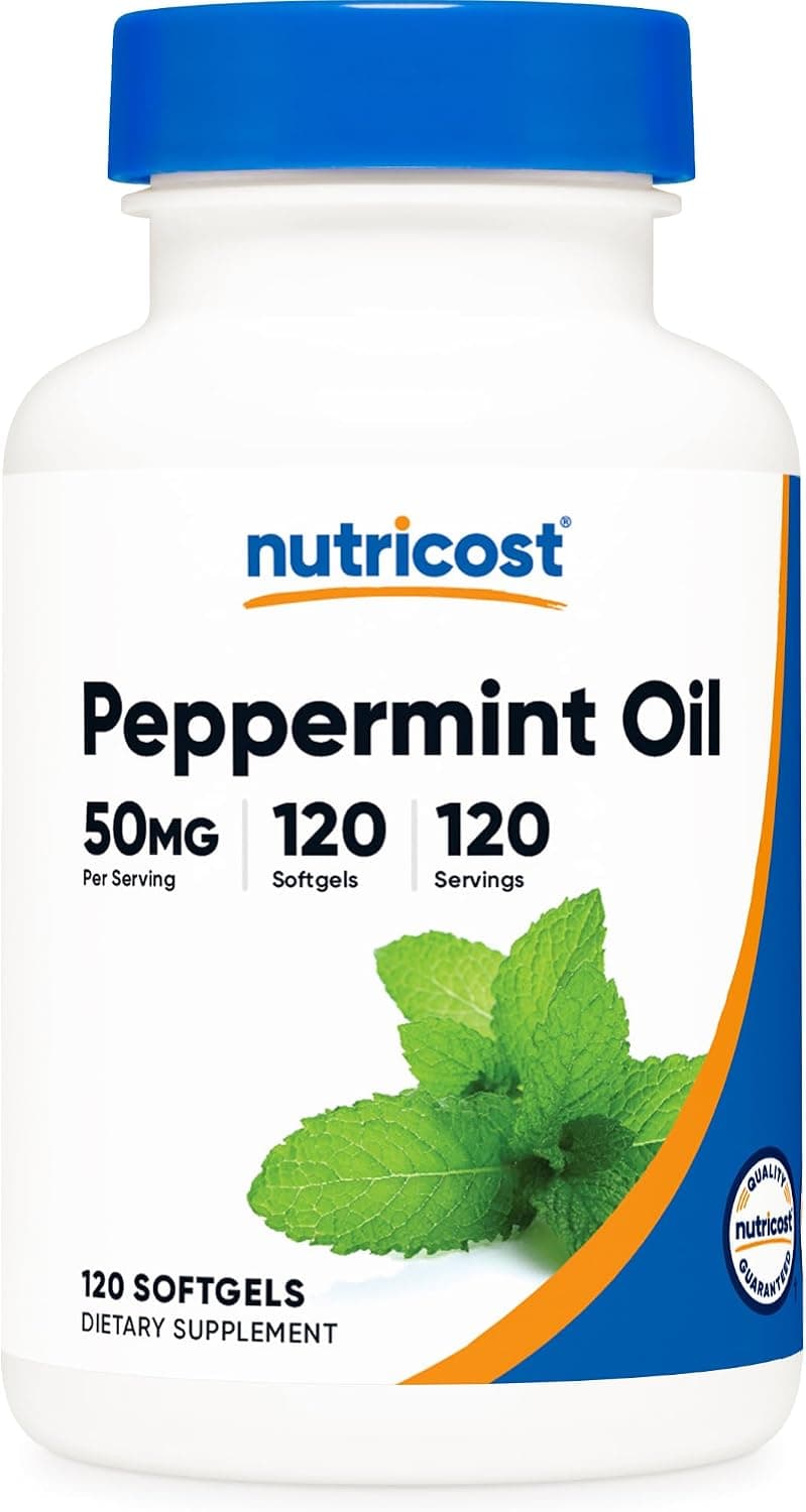 Nutricost Peppermint Oil Softgels (50 MG) 120 Softgels