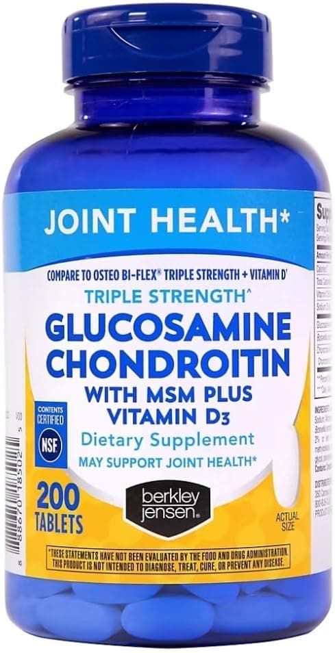 Berkley Jensen Glucosamine Chondroitin Triple Strength Complex…