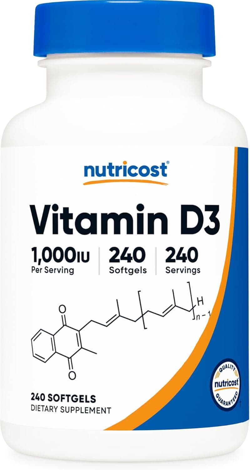 Nutricost Vitamin D3 1000 iu Softgels