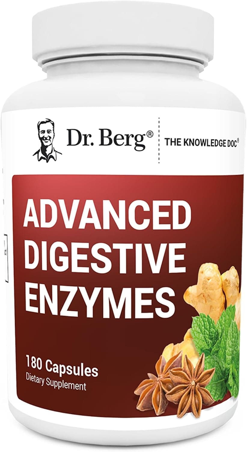 Dr. Berg Advanced Digestive Enzymes with Apple Cider Vinegar…
