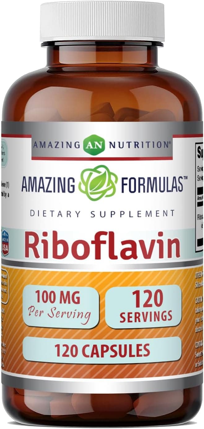 Amazing Formulas Riboflavin (Vitamin B2) Supplement |100 Mg…
