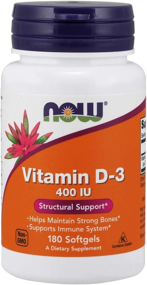 Vitamin D-3 400 IU Softgels, 2 pk, 180 Count (Pack of 2)