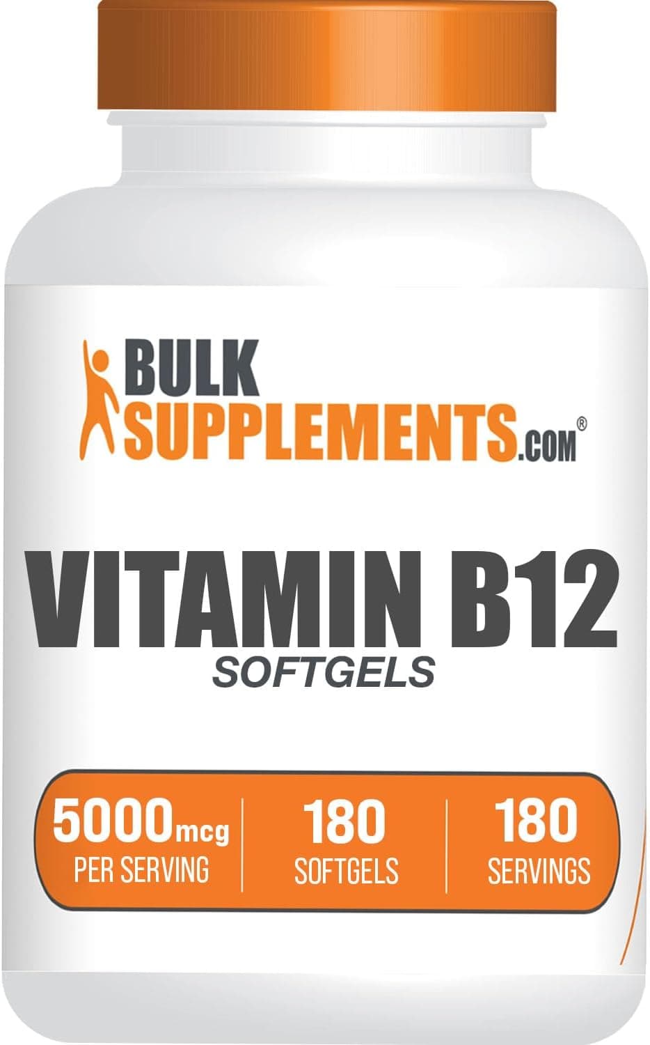 BulkSupplements.com Vitamin B12 5000 mcg Softgels…