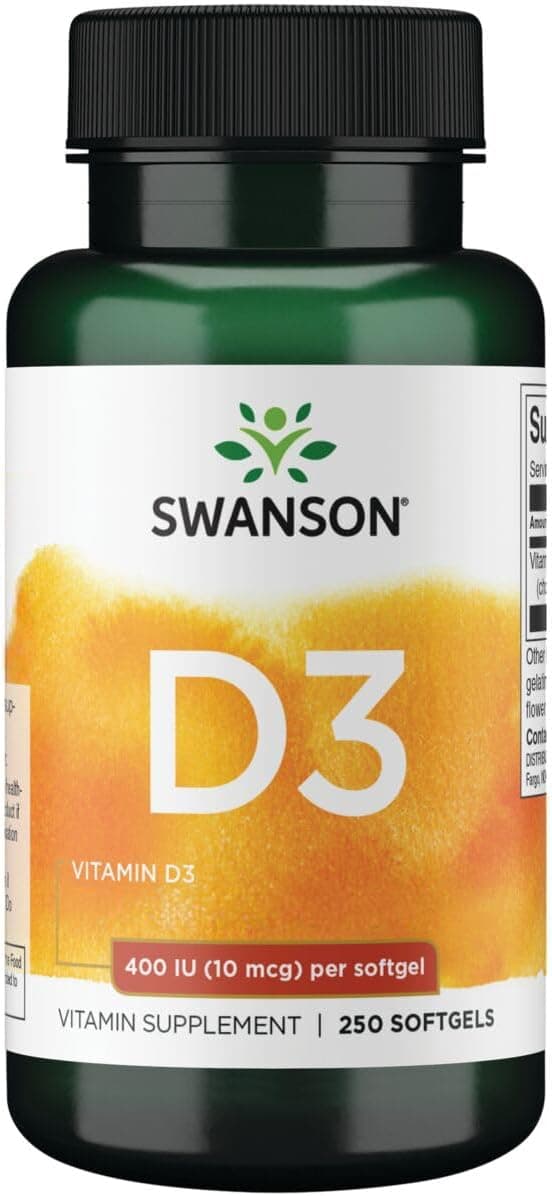 Swanson Vitamin D3 400 IU (10 Mcg) 250 Caps