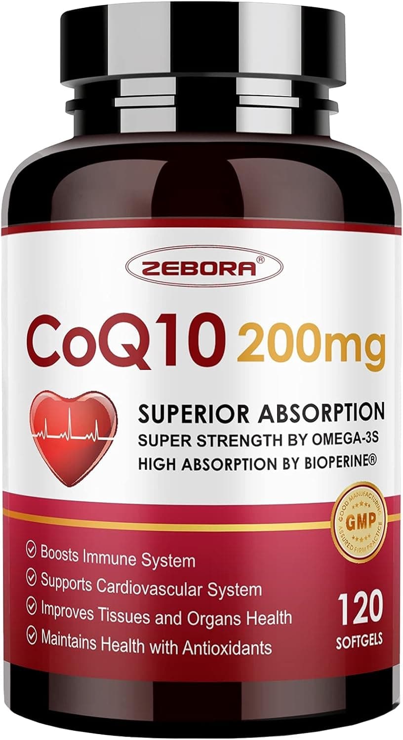 ZEBORA CoQ10-200mg-Softgels with PQQ