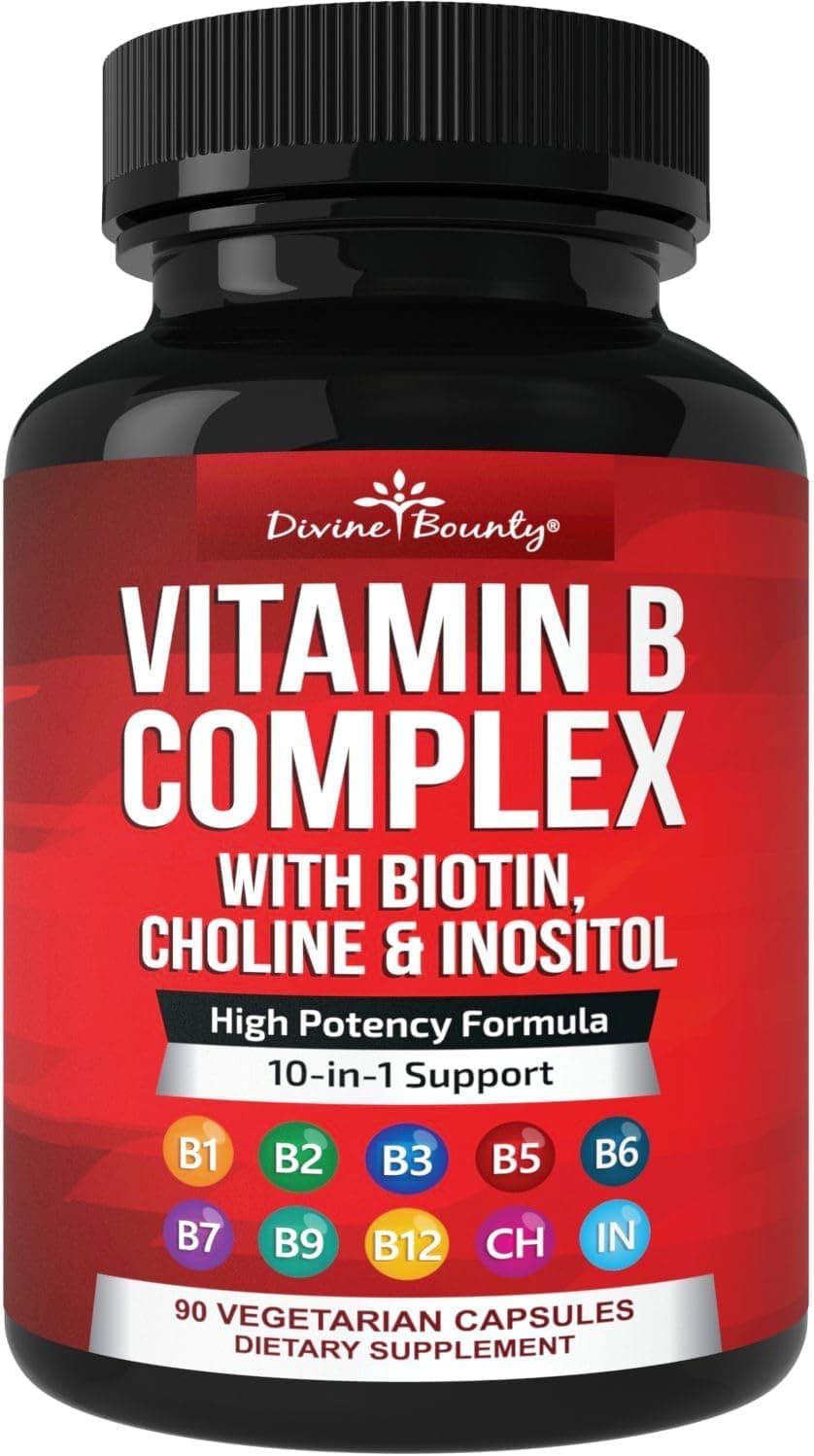 Divine Bounty Super B Complex Vitamins - B12