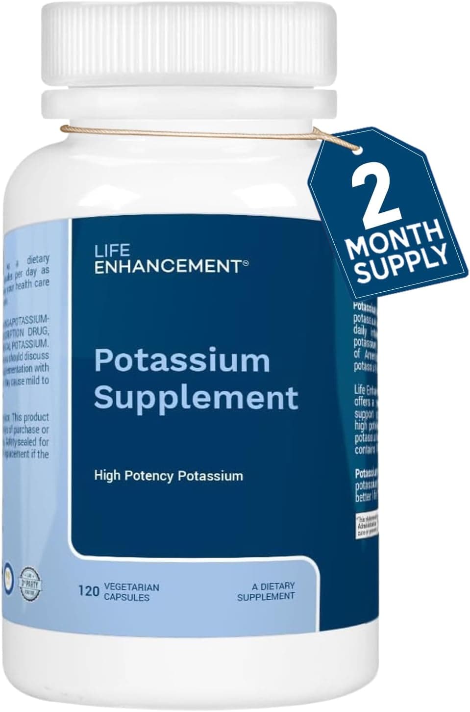 Life Enhancement High Potency 1020 mg Potassium Supplement…