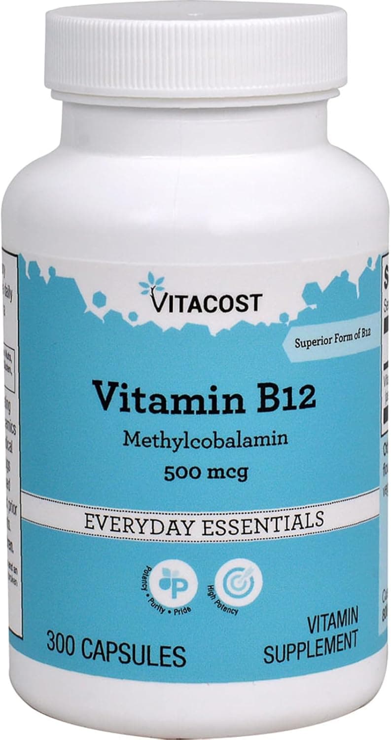 Vitacost Vitamin B12, 500 mcg, 300 Capsules