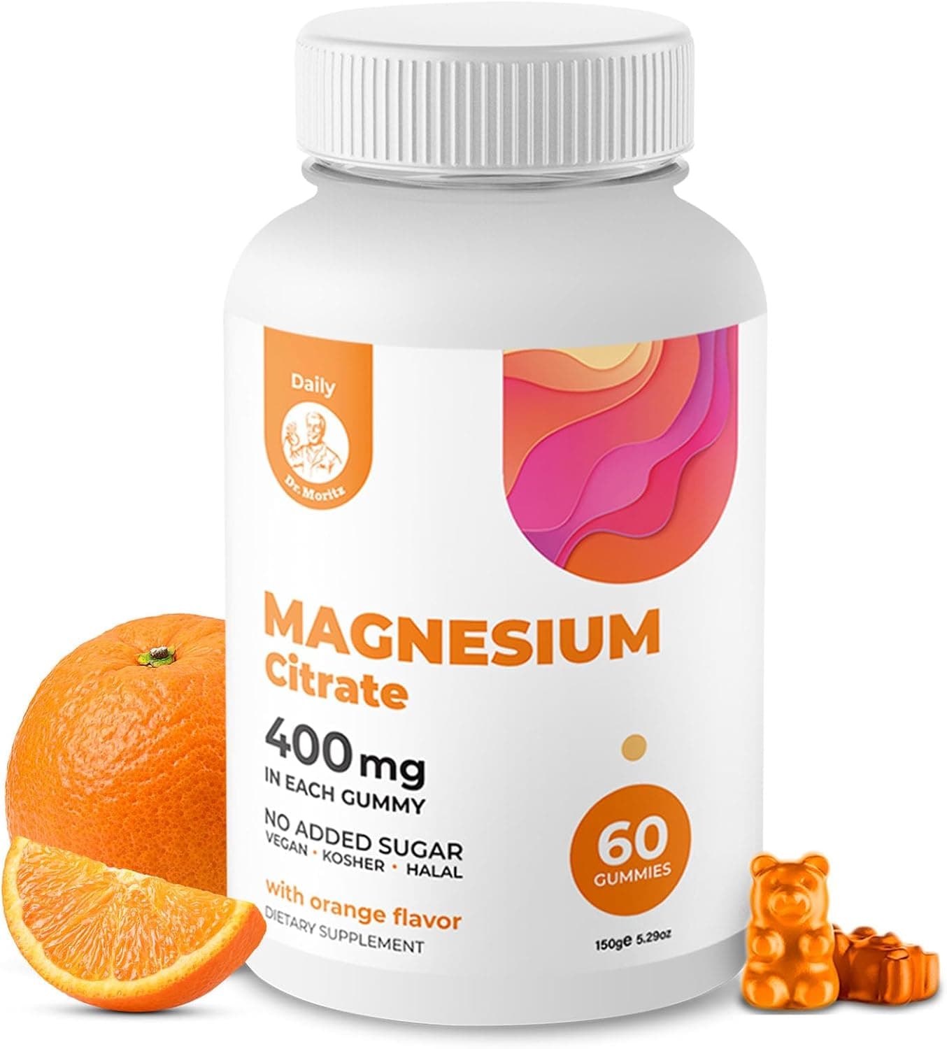 DR. MORITZ Magnesium Citrate Gummies Sugar-Free - Calm…