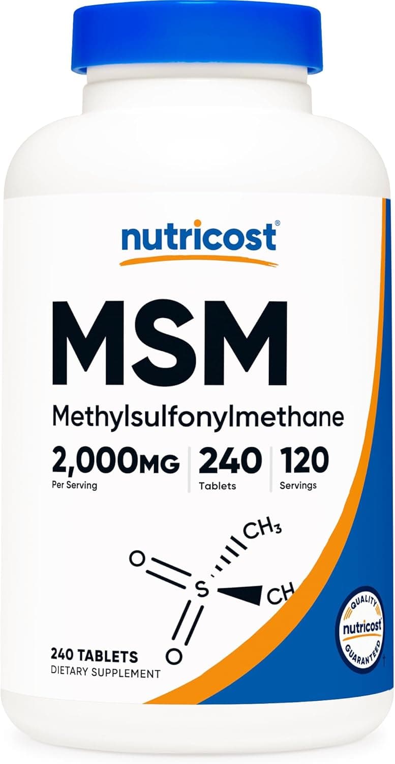 Nutricost MSM Tablets (Methylsulfonylmethane) 2000mg Per…