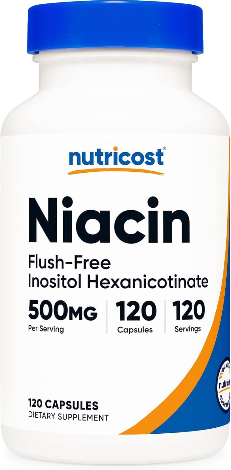Nutricost Niacin (Flush-Free) Inositol Hexanicotinate 500mg