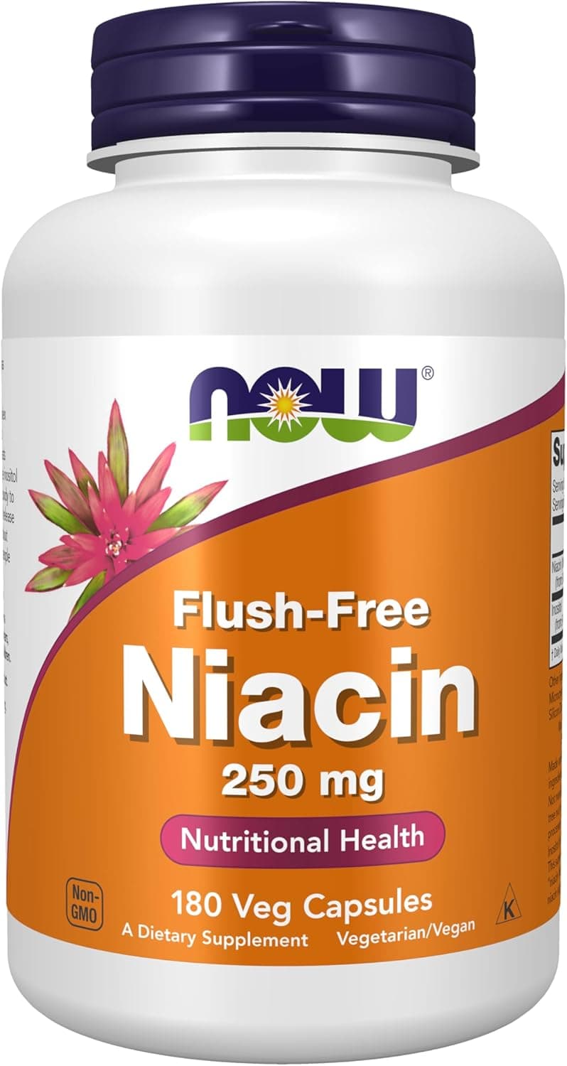 NOW Foods Supplements, Niacin (Vitamin B-3) 250 mg…