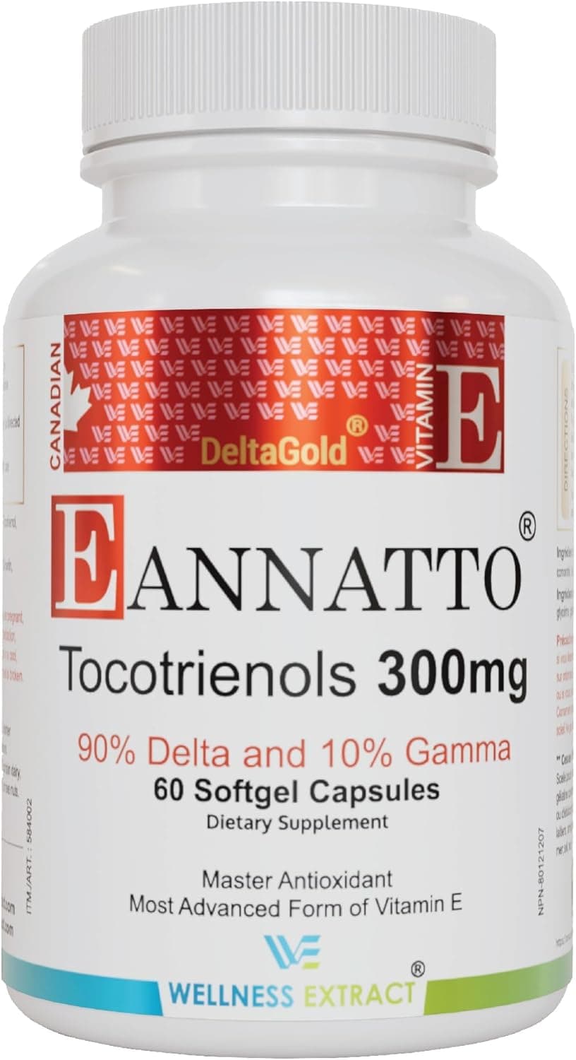 WELLNESS EXTRACT Eannatto Tocotrienols Vitamin E Supplements…