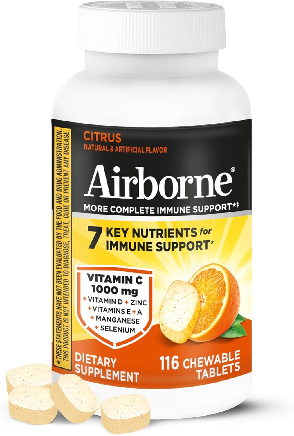 Airborne Citrus Chewable Tablets