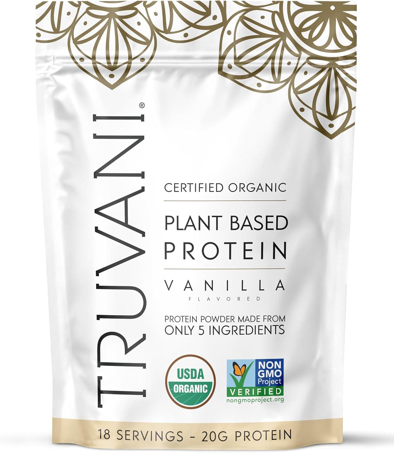 Truvani Organic Plant Based Protein Powder