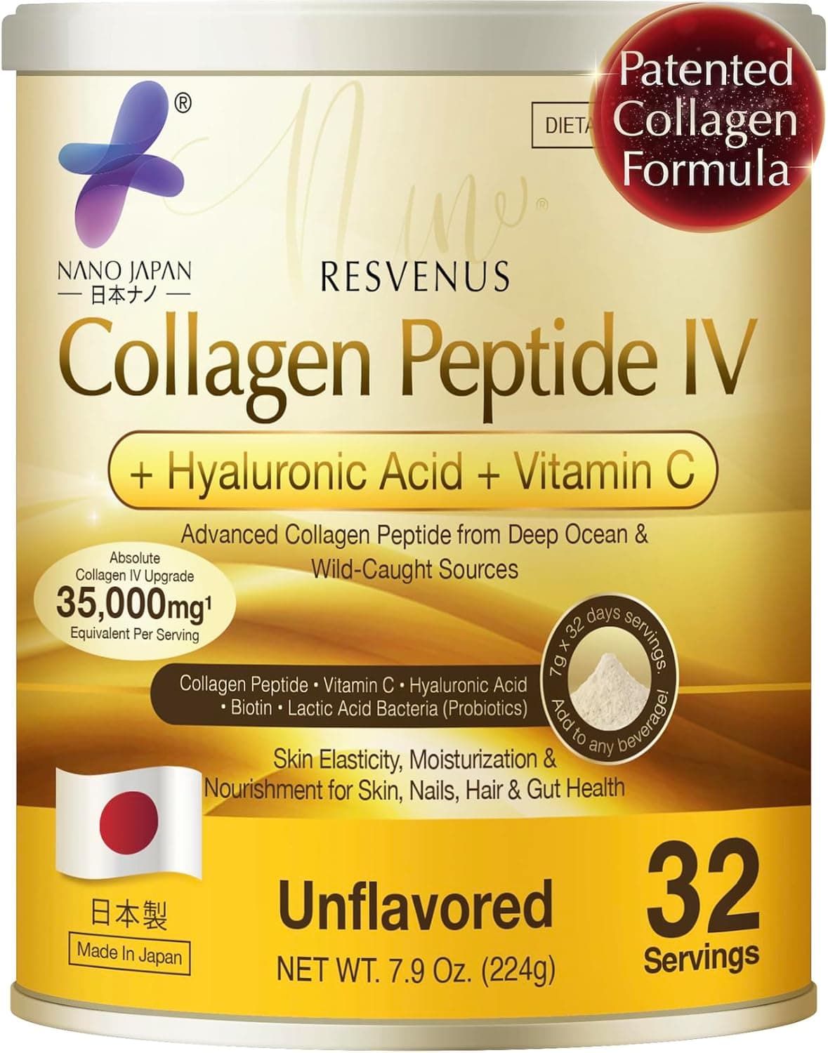 Nano Advanced Hyaluron & Marine Collagen Peptide IV…