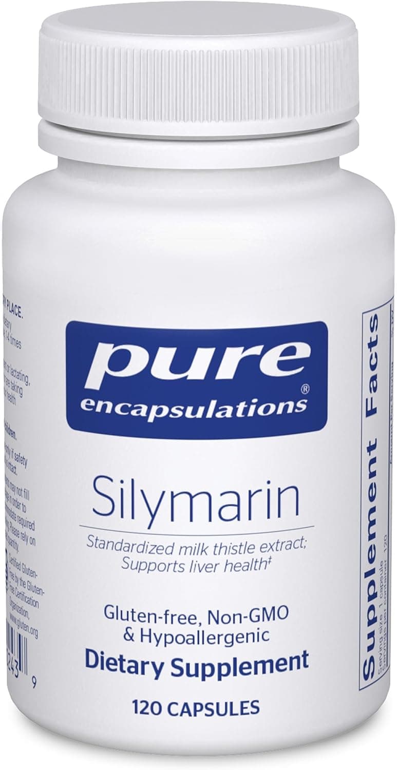 Pure Encapsulations Silymarin - 250 mg Milk Thistle Per…