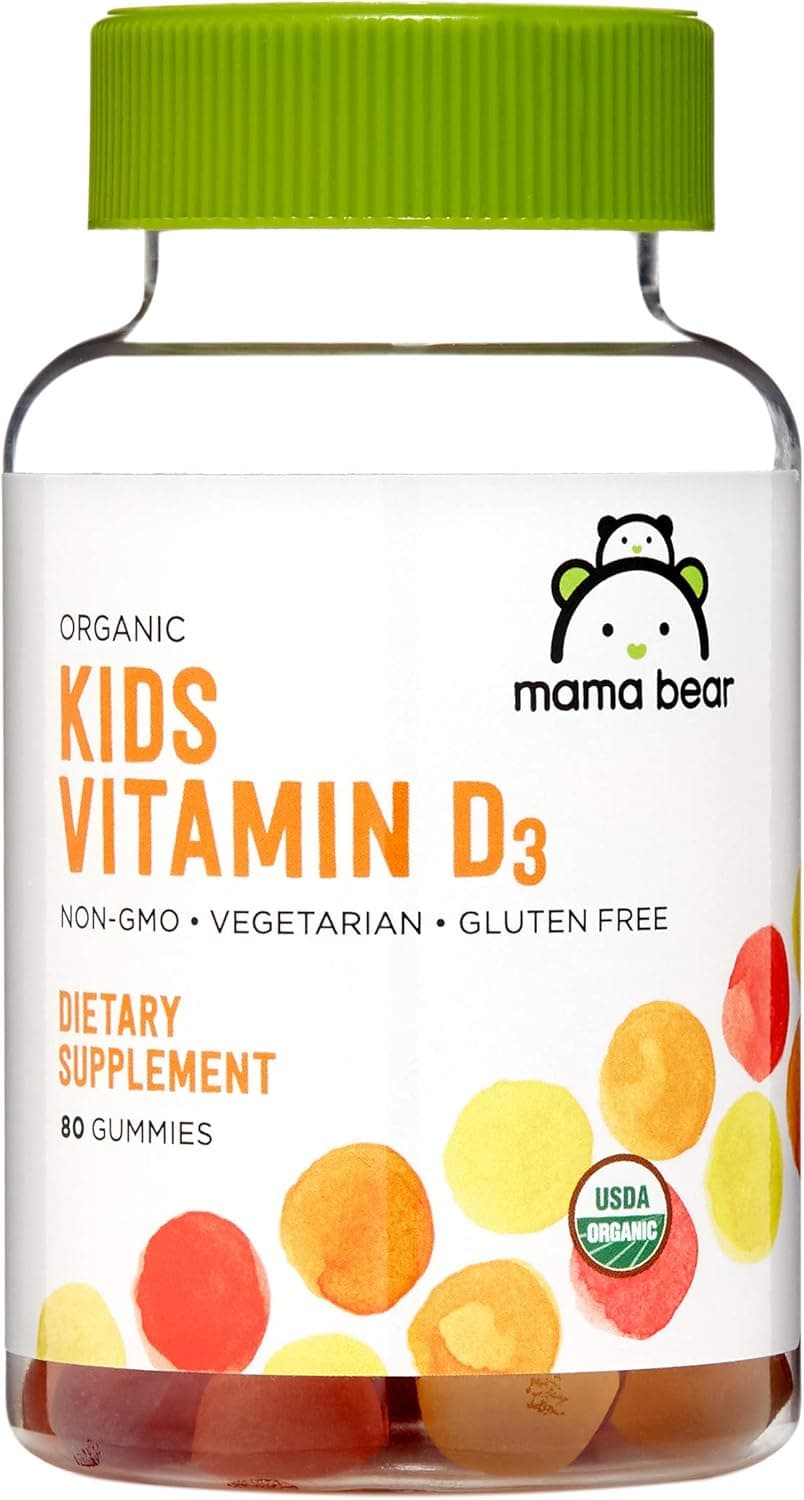 Amazon Brand - Mama Bear Organic Kids Vitamin D3 25 mcg (1000…