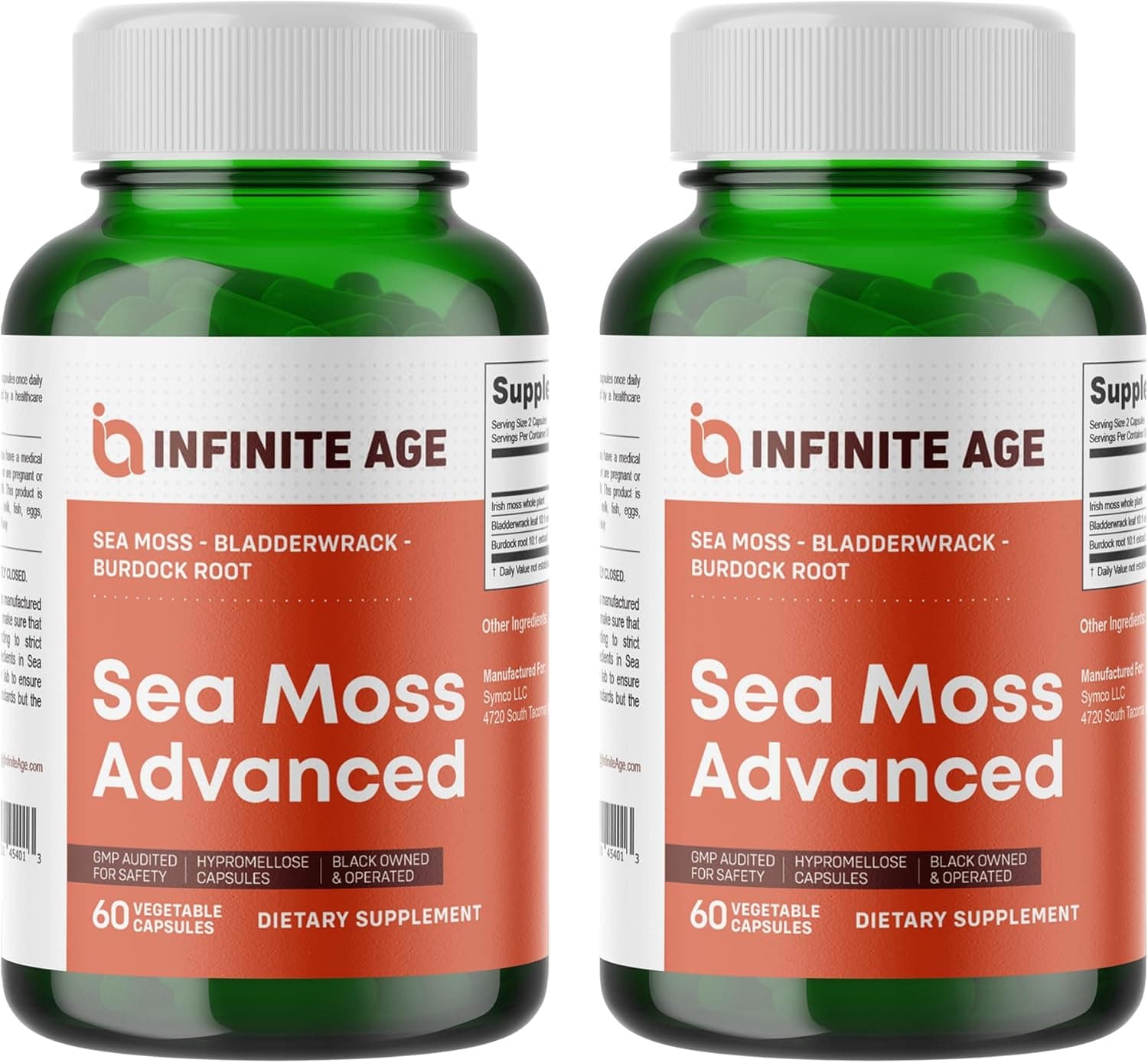 INFINITE AGE 2 Pack of 1250mg Sea Moss Advanced Superfood…