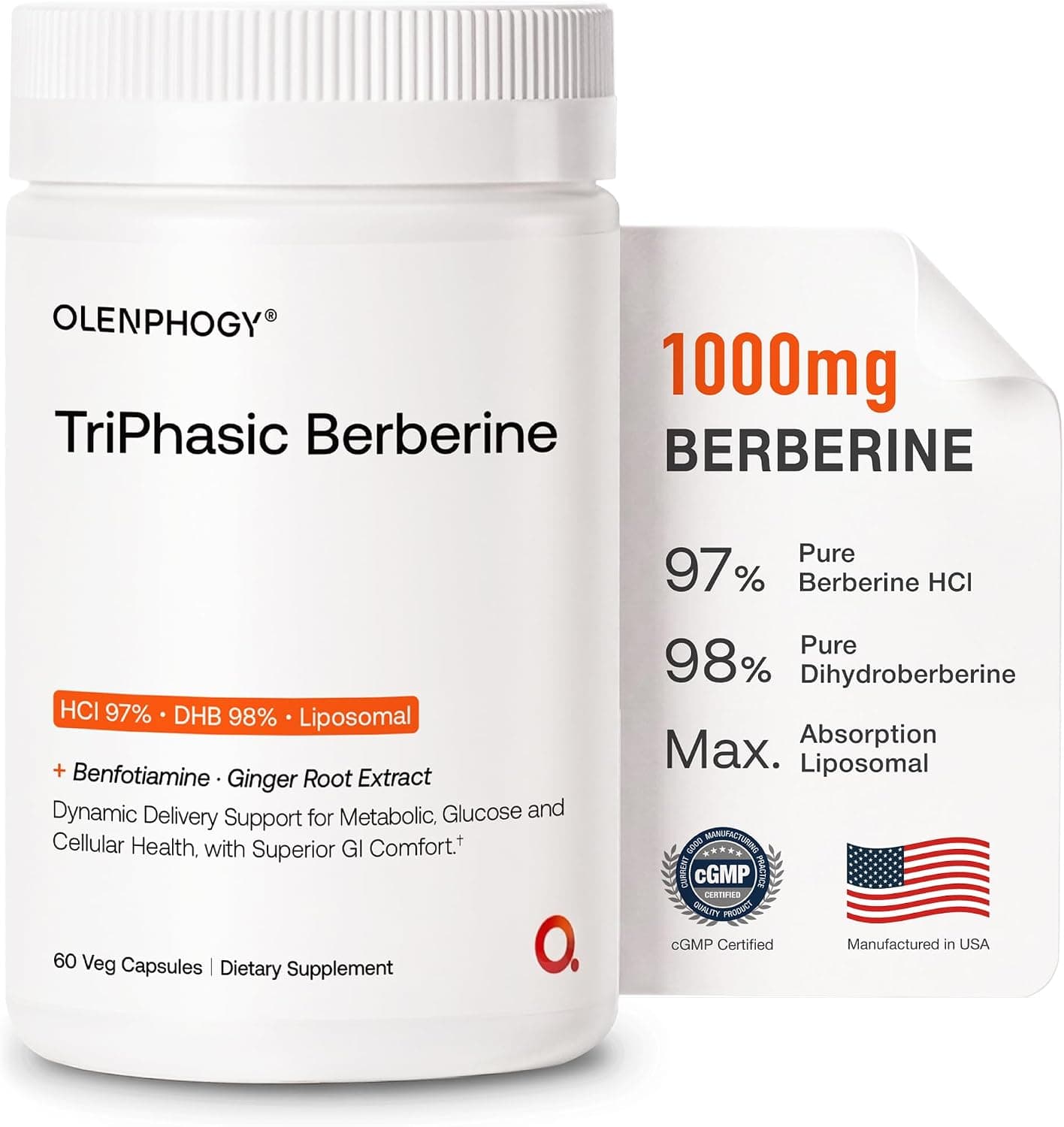 Berberine 1000mg, 9X Absorption Liposomal Berberine, Ultra…