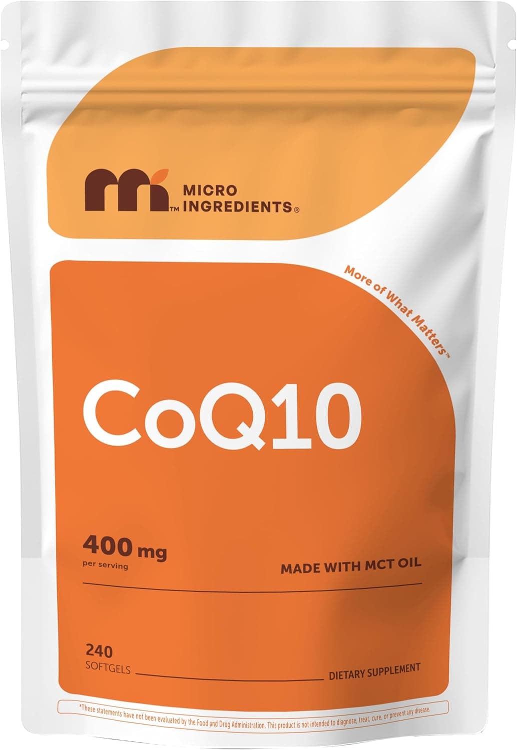 Micro Ingredients CoQ10 400 mg Per Serving