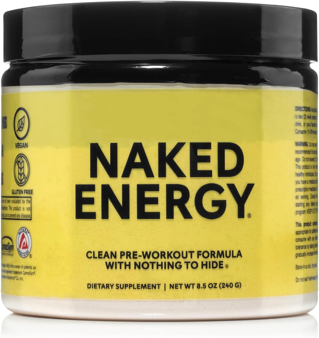 NAKED Energy - Pure Pre Workout Powder for Men and Women
