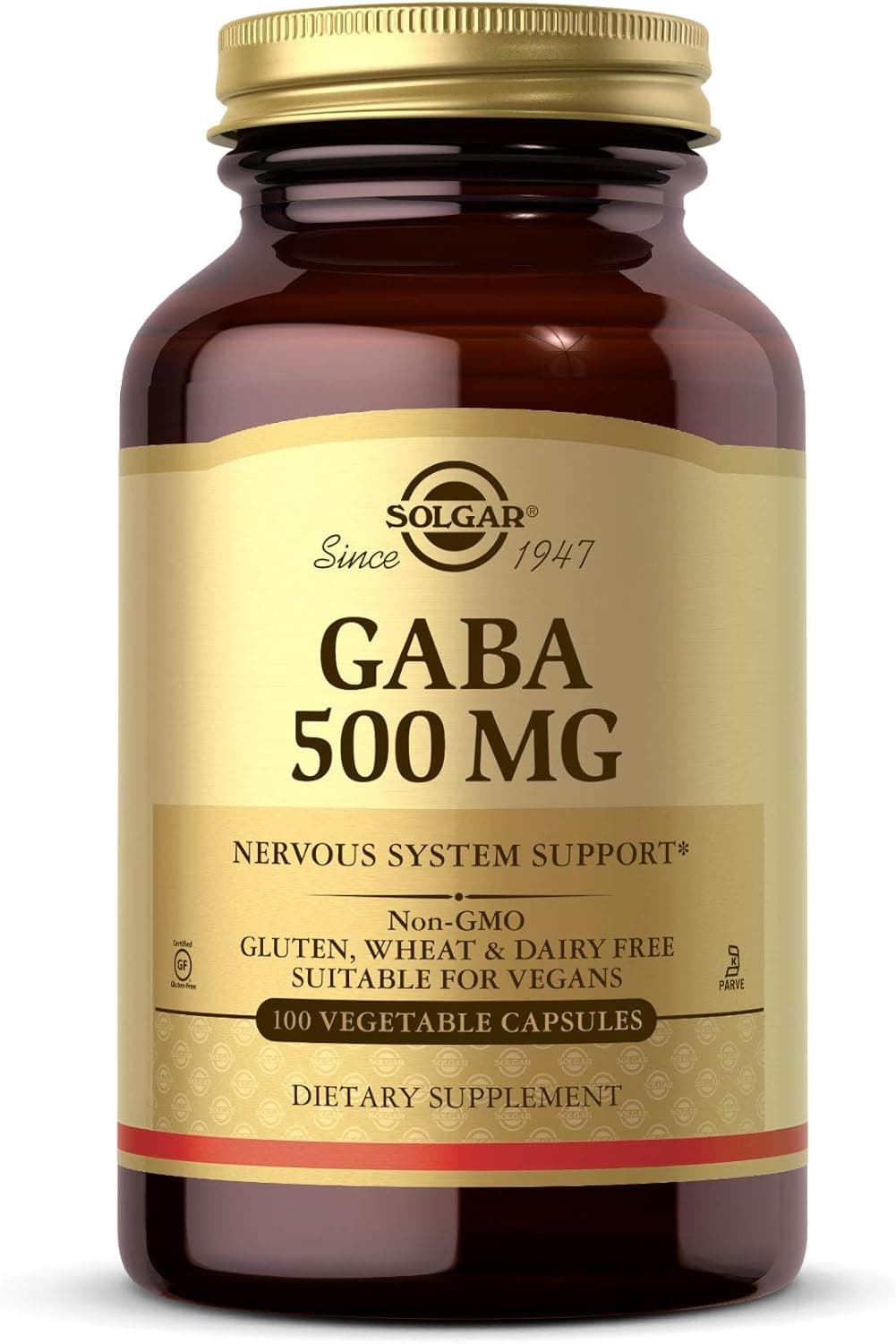 Solgar GABA 500 mg, 100 Vegetable Capsules - Relaxation…
