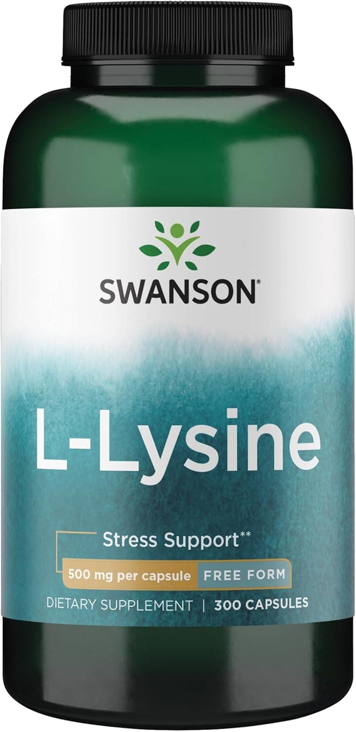 Swanson L-Lysine Amino Acid Supplement for Stress-Prone Adults…