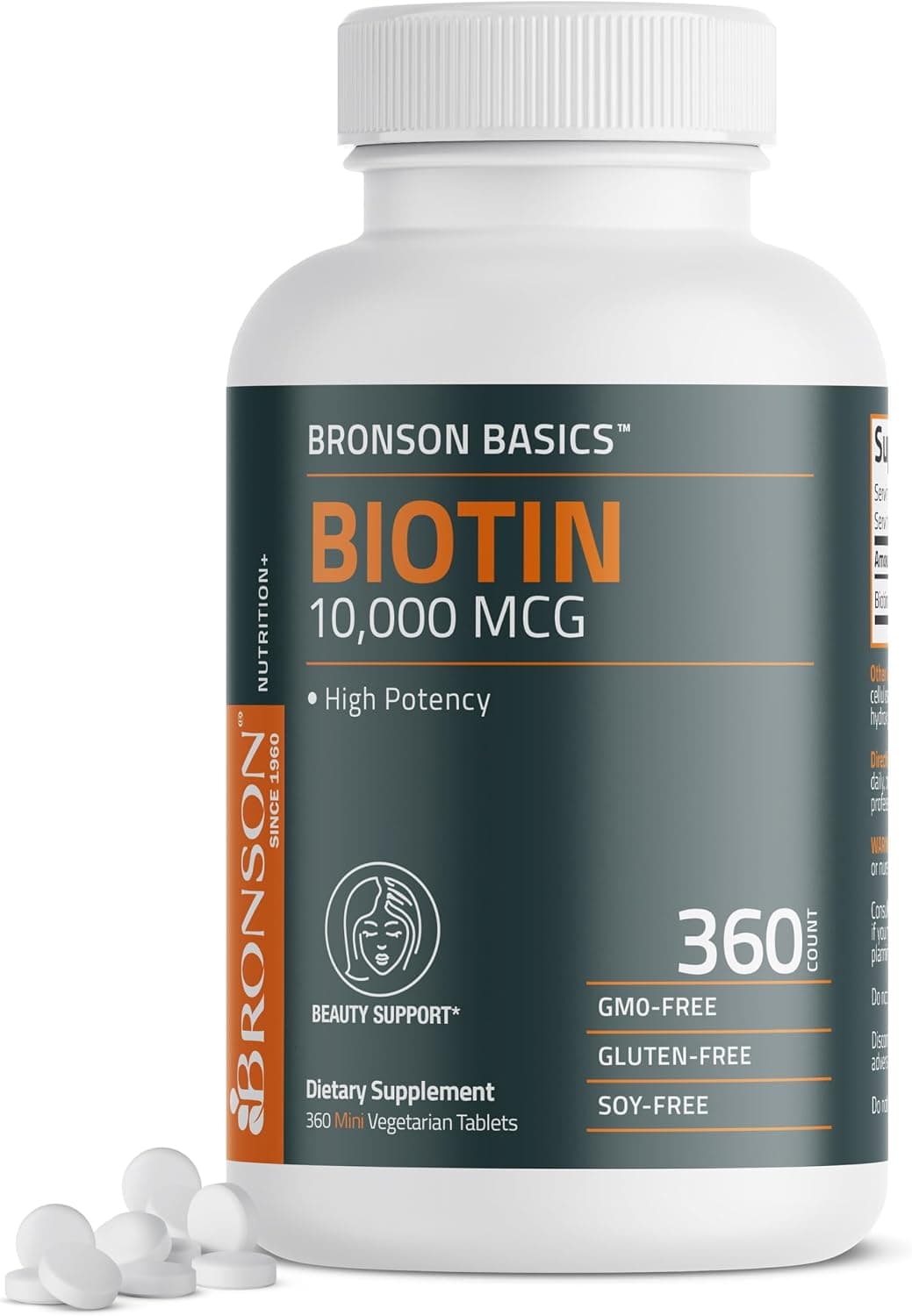 Bronson Biotin 10,000mcg, Supports Healthy Hair, Skin…