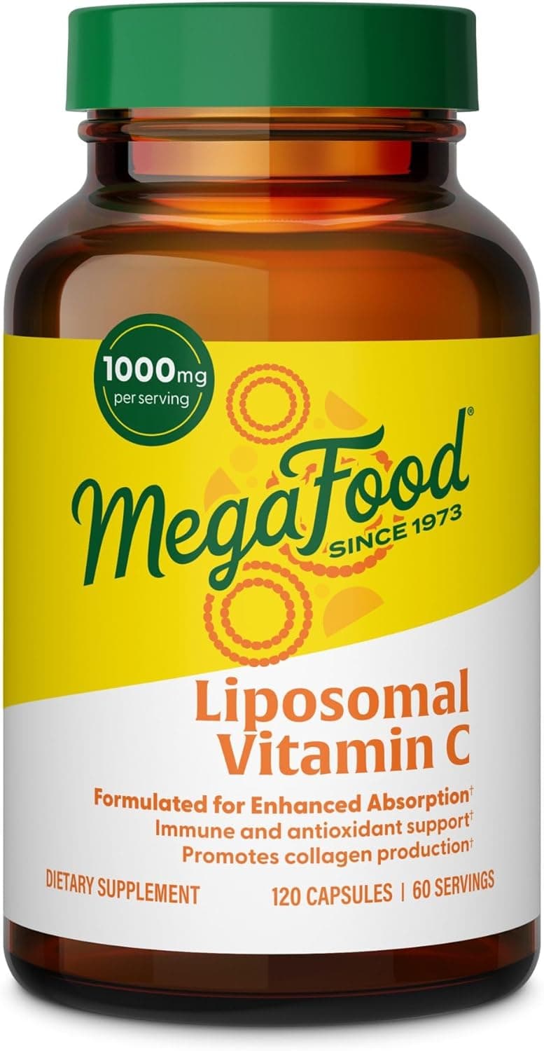 MegaFood Liposomal Vitamin C 1000mg Per Serving - Collagen…