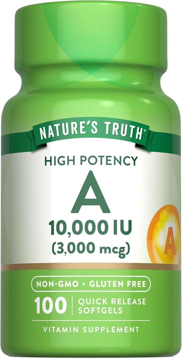Nature's Truth Vitamin A 10000 IU Softgels | 100 Count…