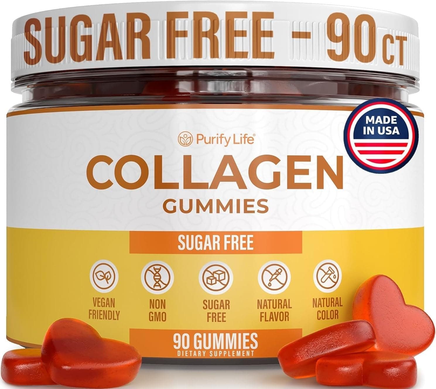 Sugar-Free Marine Collagen Gummies (90 Collagen Chews) Potent…