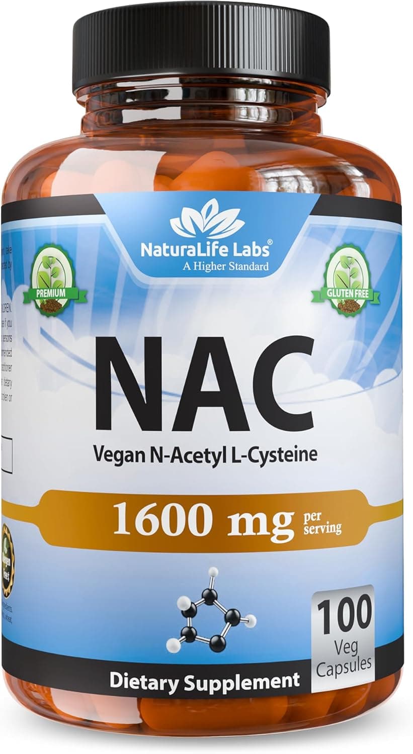 NaturaLife Labs N-Acetyl-L-Cysteine (NAC) 1600 mg – 100…