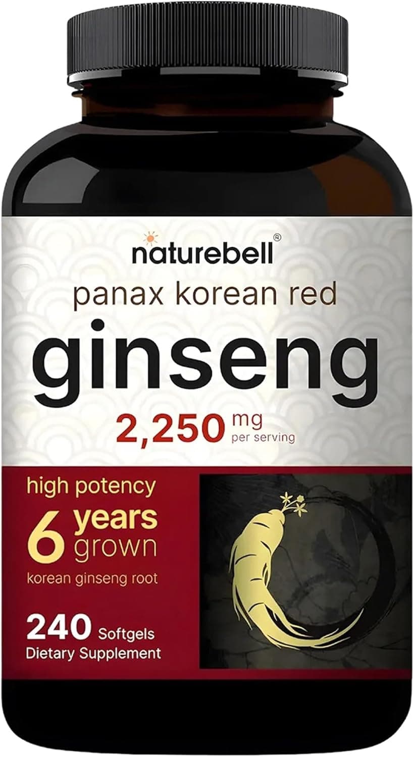 NatureBell Panax Korean Red Ginseng - Long-Lasting Supply…