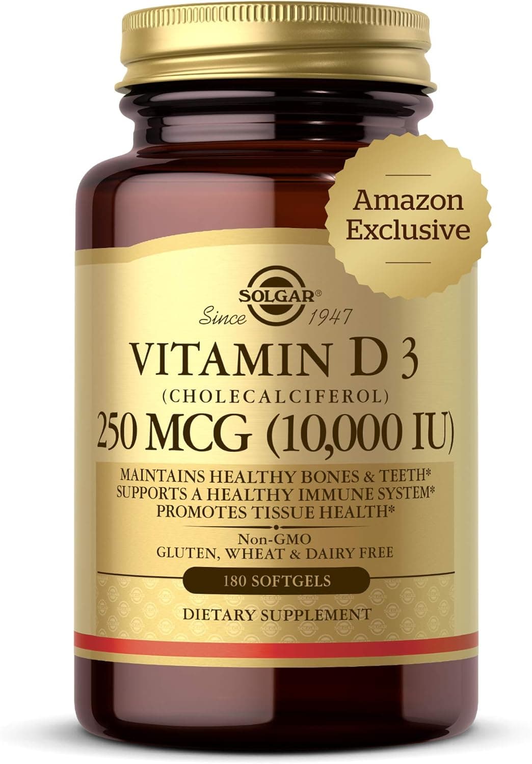 Solgar Vitamin D3 Cholecalciferol 250 MCG 10000 IU Softgels…
